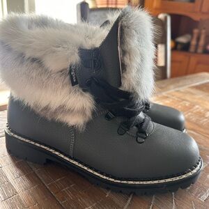 Regina Imports - made in Italy rabbit fur boots. Like new condition.